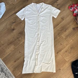 never worn cream h&m dress